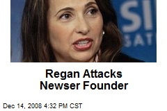 Regan Attacks Newser Founder