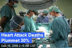 Heart Attack Deaths Plummet 30%