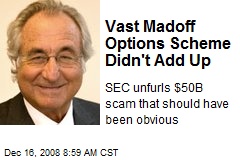Vast Madoff Options Scheme Didn't Add Up
