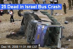 25 Dead in Israel Bus Crash