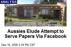 Aussies Elude Attempt to Serve Papers Via Facebook