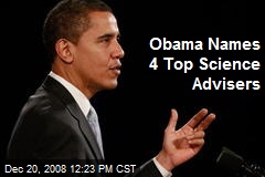 Obama Names 4 Top Science Advisers