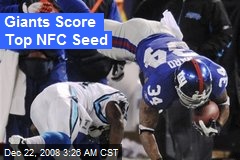 Giants Score Top NFC Seed