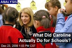 What Did Caroline Actually Do for Schools?