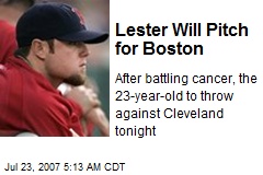 Lester Will Pitch for Boston