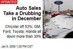 Auto Sales Take a Drubbing in December