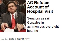 AG Refutes Account of Hospital Visit