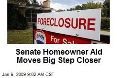 Senate Homeowner Aid Moves Big Step Closer