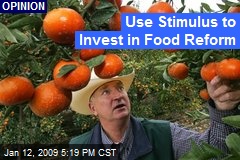 Use Stimulus to Invest in Food Reform