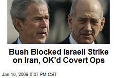 Bush Blocked Israeli Strike on Iran, OK'd Covert Ops
