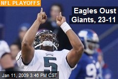 Eagles Oust Giants, 23-11