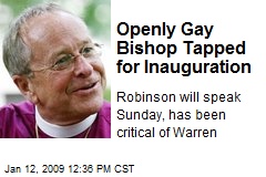 Openly Gay Bishop Tapped for Inauguration