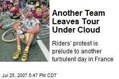 Another Team Leaves Tour Under Cloud