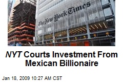 NYT Courts Investment From Mexican Billionaire