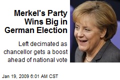Merkel's Party Wins Big in German Election