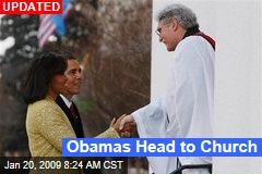 Obamas Head to Church