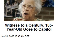 Witness to a Century, 105-Year-Old Goes to Capitol