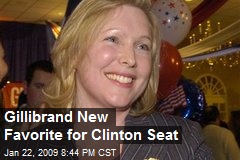 Gillibrand New Favorite for Clinton Seat