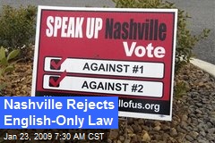 Nashville Rejects English-Only Law