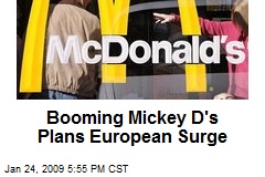 Booming Mickey D's Plans European Surge