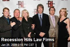 Recession Hits Law Firms