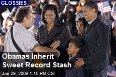 Obamas Inherit Sweet Record Stash