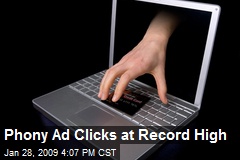 Phony Ad Clicks at Record High