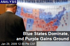 Blue States Dominate, and Purple Gains Ground