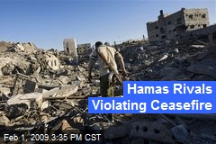 Hamas Rivals Violating Ceasefire
