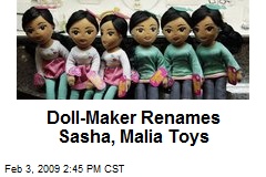Doll-Maker Renames Sasha, Malia Toys