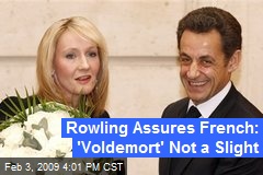 Rowling Assures French: 'Voldemort' Not a Slight