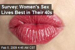 Survey: Women's Sex Lives Best in Their 40s