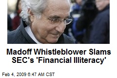 Madoff Whistleblower Slams SEC's 'Financial Illiteracy'