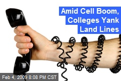 Amid Cell Boom, Colleges Yank Land Lines