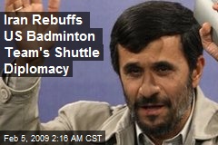 Iran Rebuffs US Badminton Team's Shuttle Diplomacy