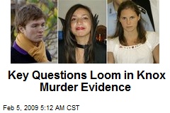 Key Questions Loom in Knox Murder Evidence