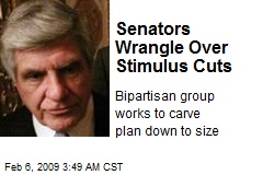 Senators Wrangle Over Stimulus Cuts