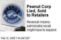 Peanut Corp Lied, Sold to Retailers