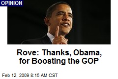 Rove: Thanks, Obama, for Boosting the GOP