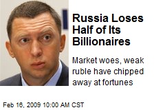 Russia Loses Half of Its Billionaires