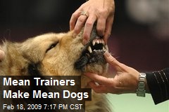 Mean Trainers Make Mean Dogs