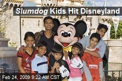Slumdog Kids Hit Disneyland