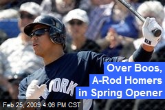 Over Boos, A-Rod Homers in Spring Opener