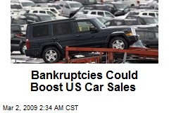 Bankruptcies Could Boost US Car Sales