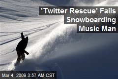 'Twitter Rescue' Fails Snowboarding Music Man