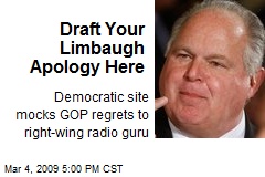Draft Your Limbaugh Apology Here