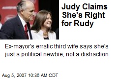 Judy Claims She's Right for Rudy
