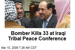 Bomber Kills 33 at Iraqi Tribal Peace Conference