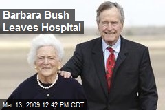 Barbara Bush Leaves Hospital