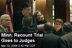 Minn. Recount Trial Goes to Judges
